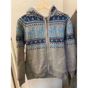 Wool blend cardigan